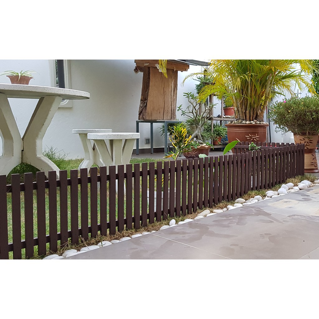 Pagar Kayu Taman Halaman Rumah Wooden Garden Fencing L Shape 300mm H X 900mm 1200mm L Shopee Malaysia