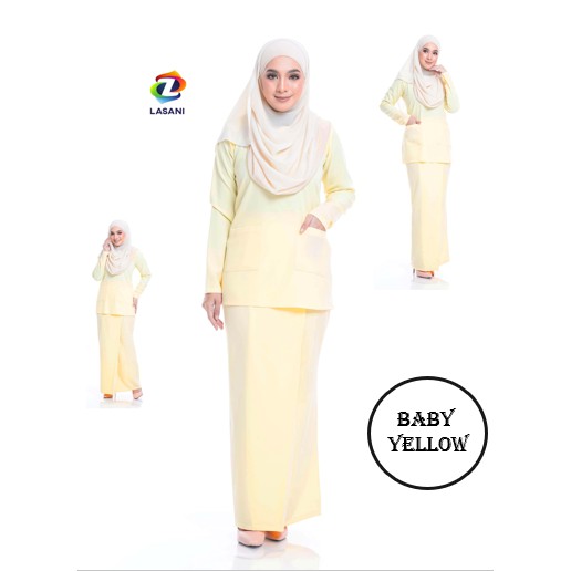 Baju Kurung Kedah Berpoket Zip Di Lengan Kurung Mini Modern Shopee Malaysia