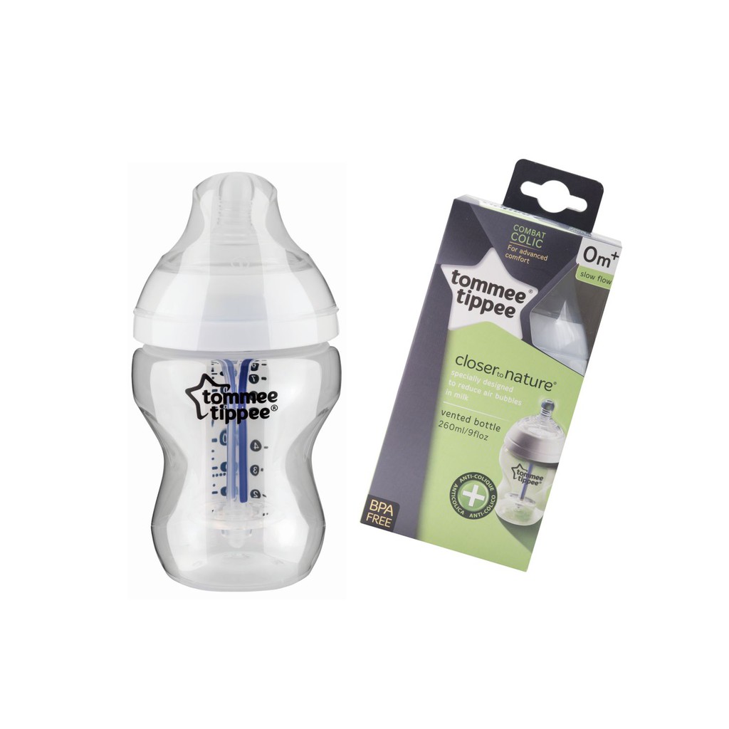 Tommee Tippee 421136 38 Closer To Nature Bottle 260ml 9oz Anti
