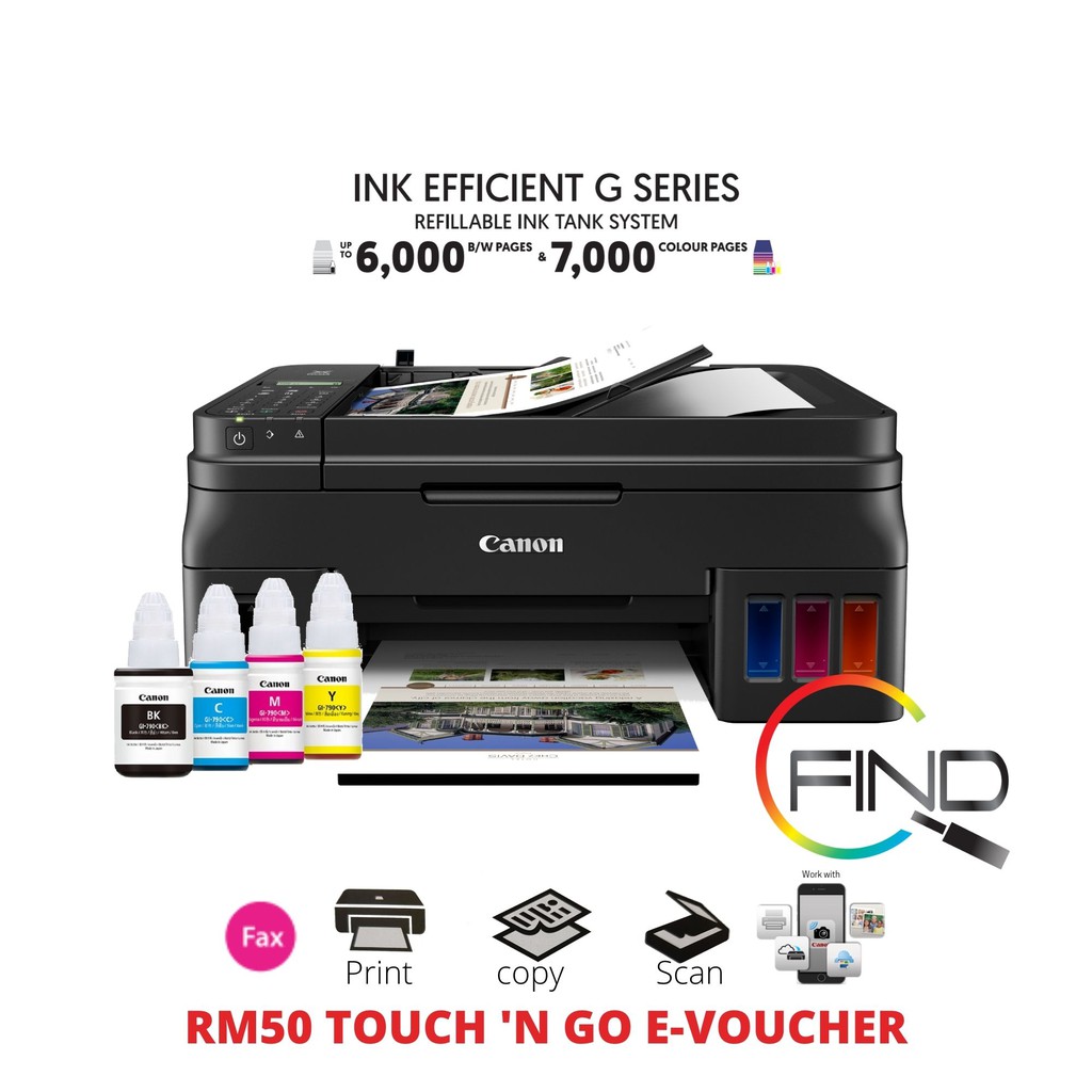 CANON PIXMA G4010 AIO ALL IN ONE (PRINT/SCAN/COPY/FAX) REFILLABLE INK