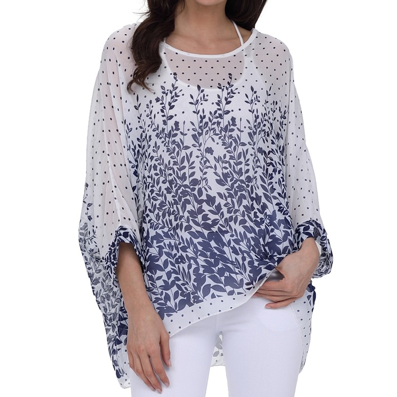 chiffon kaftan tops