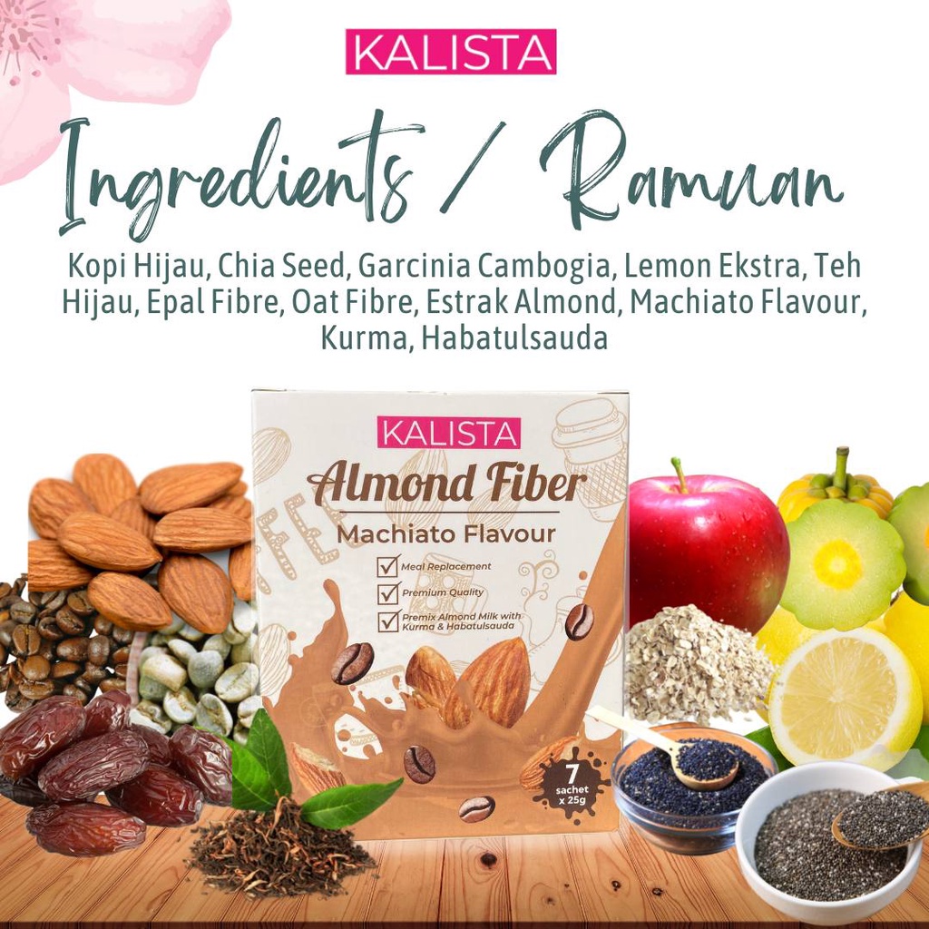 Kalista Almond Fiber Original HQ Shopee Malaysia