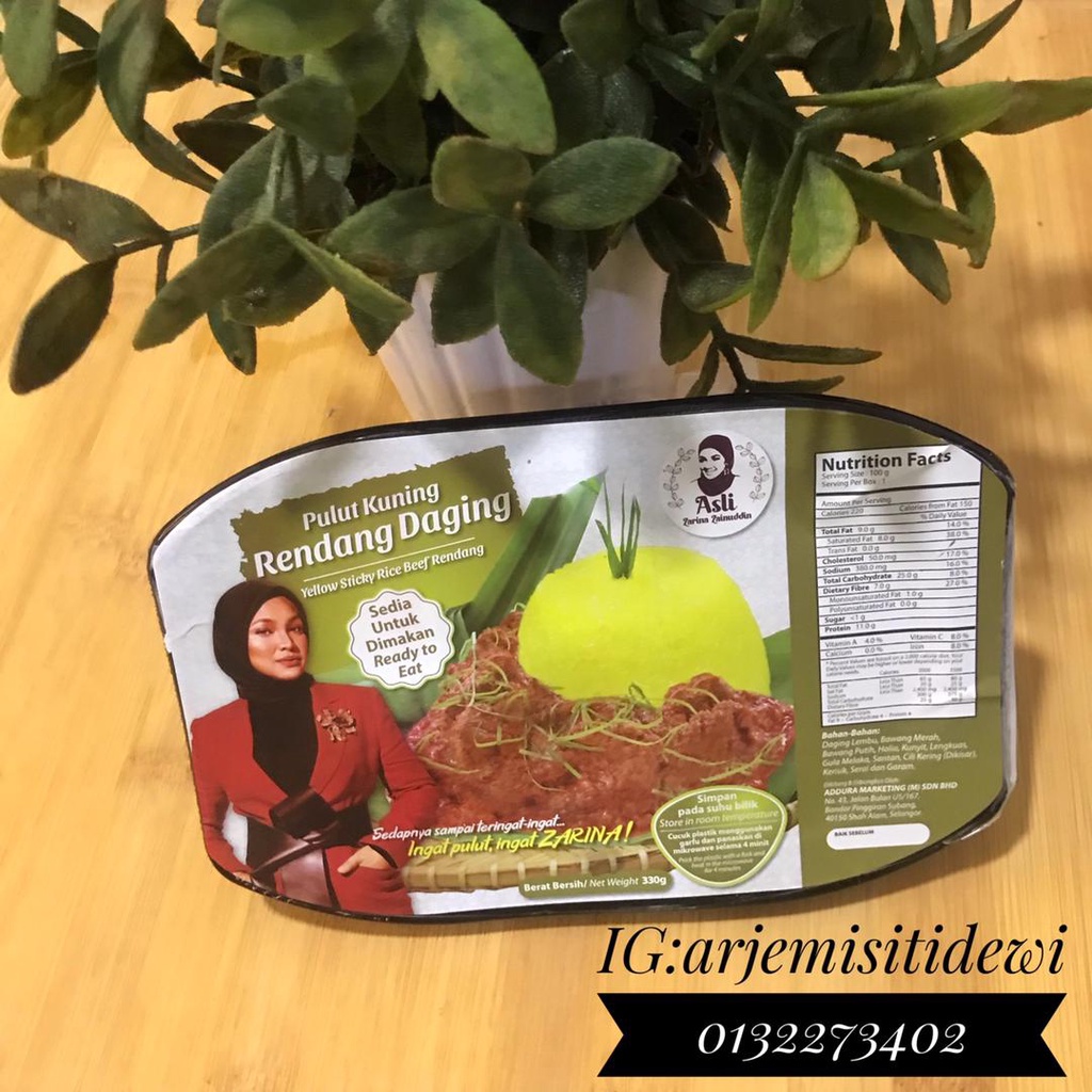 Buy Pulut Kuning Rendang Daging Ready Stock By Zarina Zainuddin Seetracker Malaysia