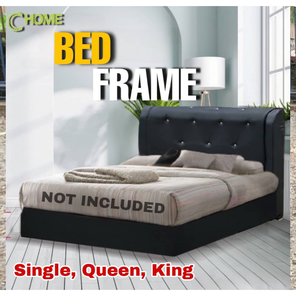 C Home Queen King And Single Saiz Divan Bed Frame Only Katil Queen Katil King Without 