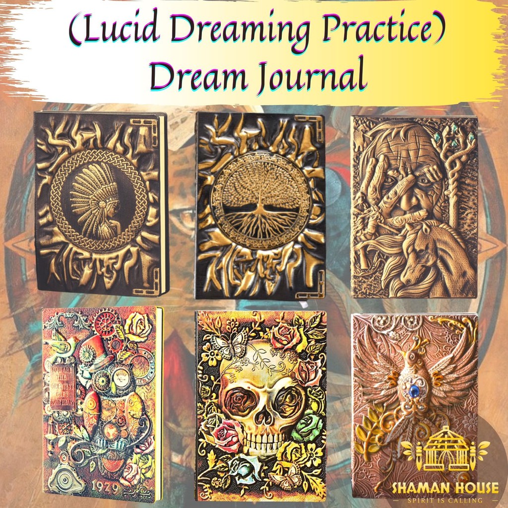 【 Lucid Dreaming Practice】3D-Design Dream Journal (6 Covers) Dream Induction Technique with Journal (WRILD) 笔记本 日记本 记事本