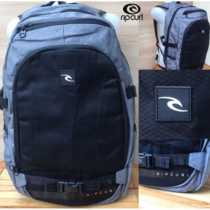 Original Gray Black Ripcurl Backpack Heavy 700gr Price 380k / Pcs Tas Ransel Ripcurl