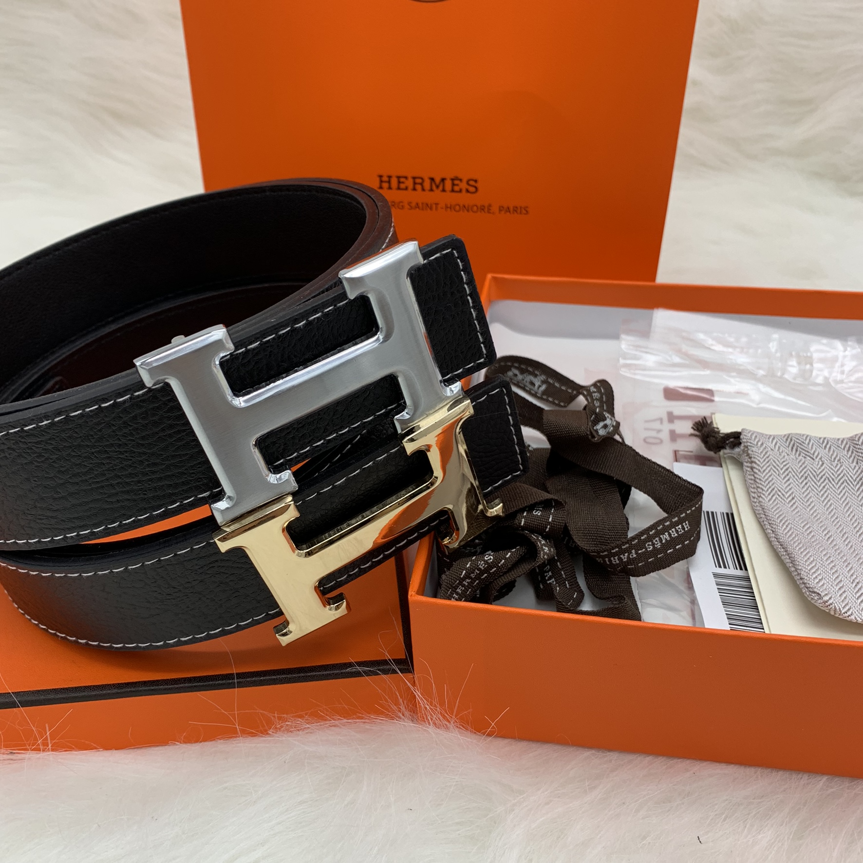 Hermes Solid Men&#39;s Large Belt with Box Gift | Shopee Malaysia