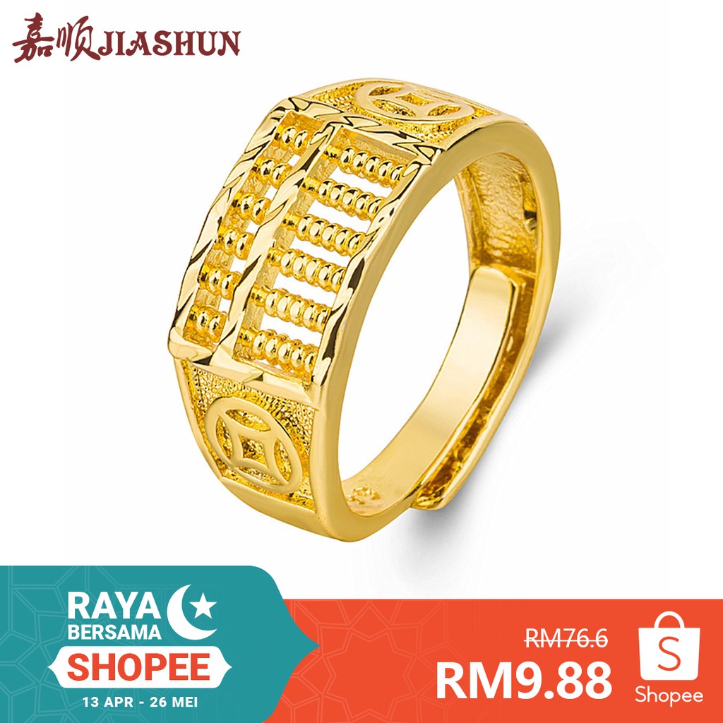 Buy Ready Stock Cincin Sempoa Cincin Lelaki Abacus Cincin Emas Abacus Ring Men Ring Gold Plated Seetracker Malaysia