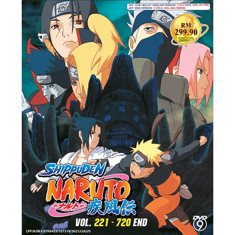 Anime Dvd Naruto Shippuden Complete Tv Series Vol 221 7 End English Dubbed Shopee Malaysia