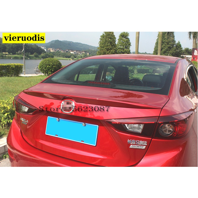 ABS plastic primer color rear tail box wing spoiler auto parts for