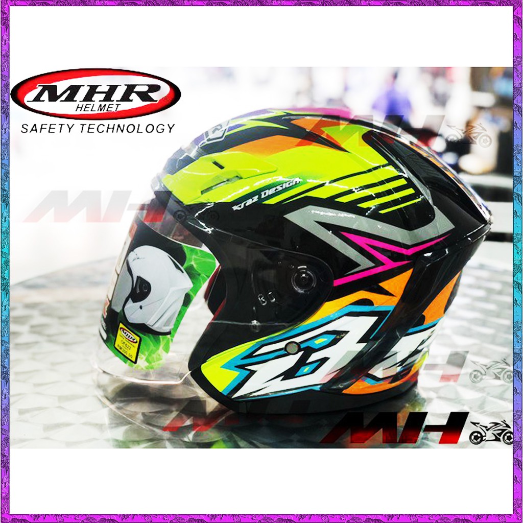 MHR HELMET BEATZ COLORGRAPH / HONDA / YAMAHA / HELMET SIRIM / ORIGINAL ...