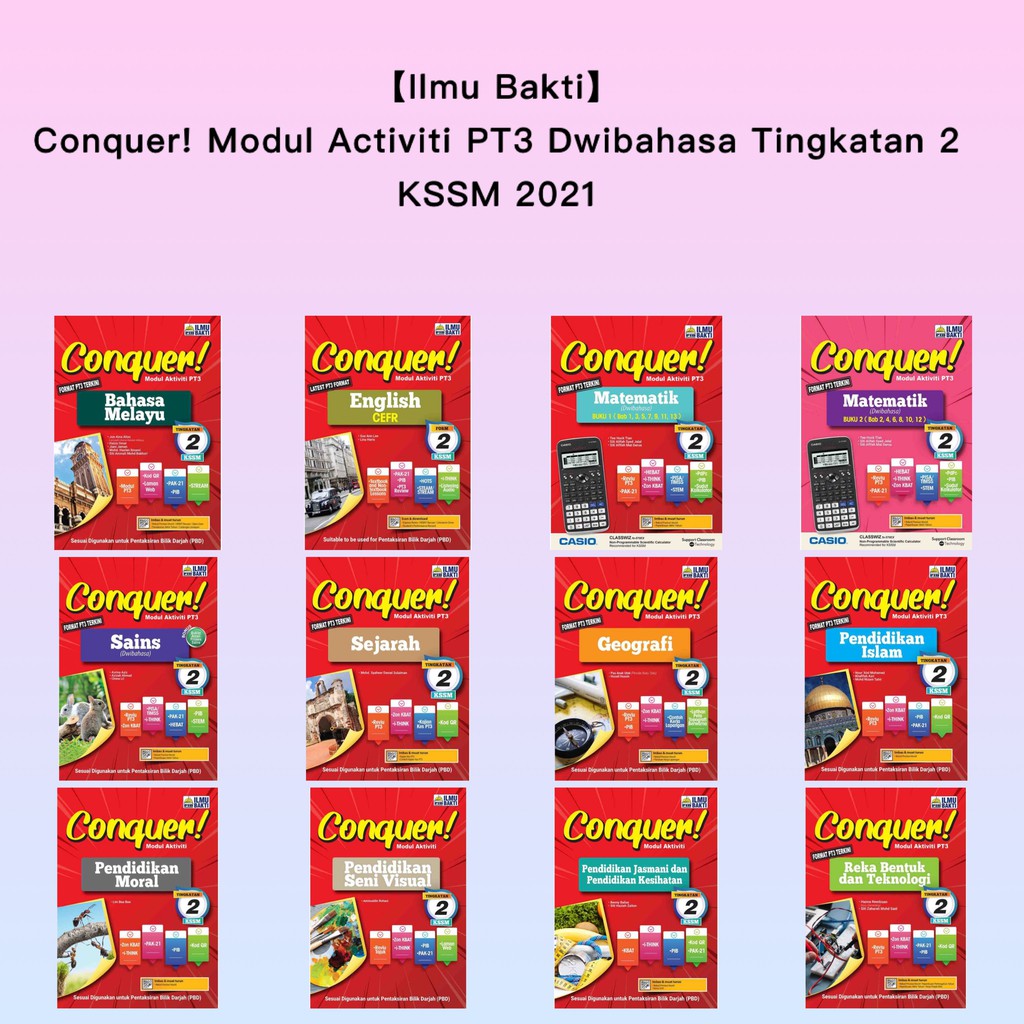 Ilmu Bakti Buku Latihan Conquer Modul Activiti Pt3 Tingkatan 2 Kssm 2021 Dwibahasa Buku Activiti Pt3 Form 2 Shopee Malaysia