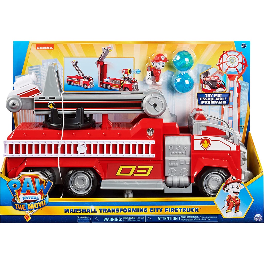 paw patrol motorized fire truck