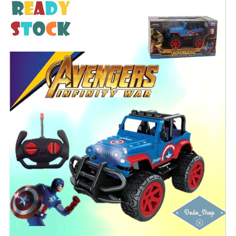 Avengers Model Cars Captain America Remote Control Car Vehicle Play Set ...