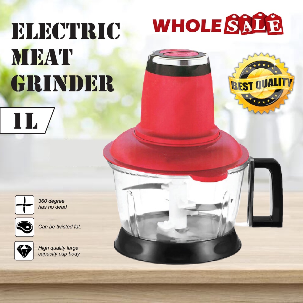 Electric Meat Grinder Meat Mincer Chopper Food Processor 1L / Pengisar