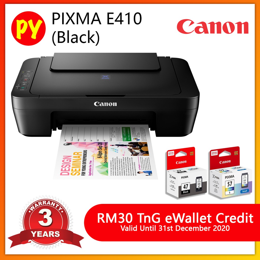 Canon E410 AIO Print Scan Copy Inkjet Printer with ...