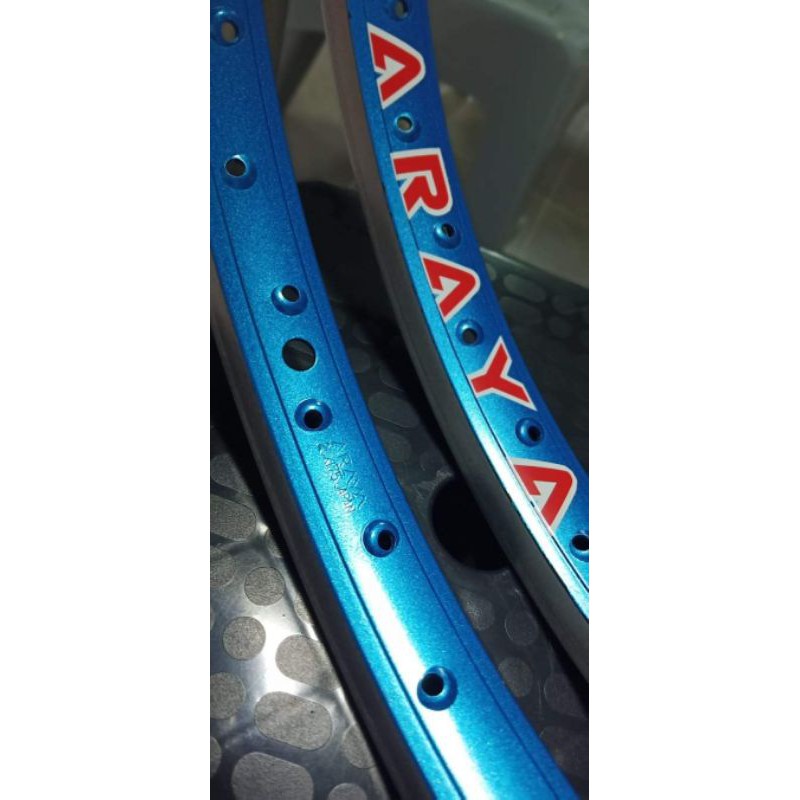 Old School Bmx Araya Rim Wheel Decal Sticker Blue Era Correct 