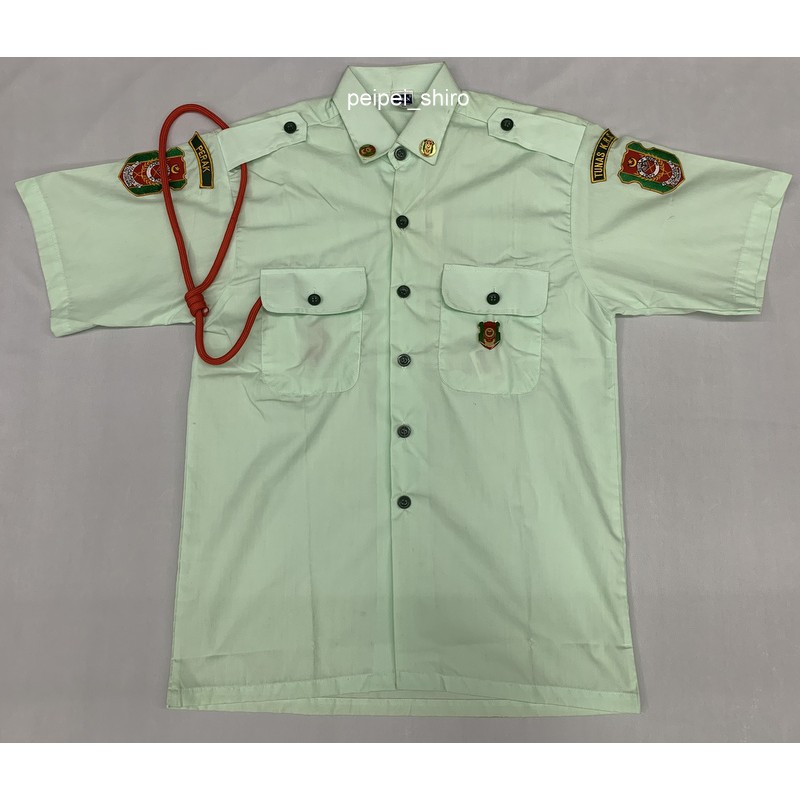 Baju Lengan Pendek Uniform Kadet Remaja Sekolah No 3 Without