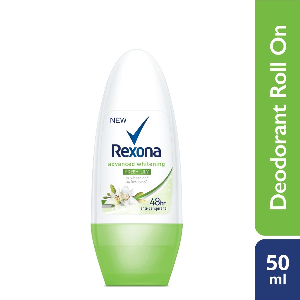 Rexona Advanced Whitening Lily Fresh Roll On Deodorant 50ml