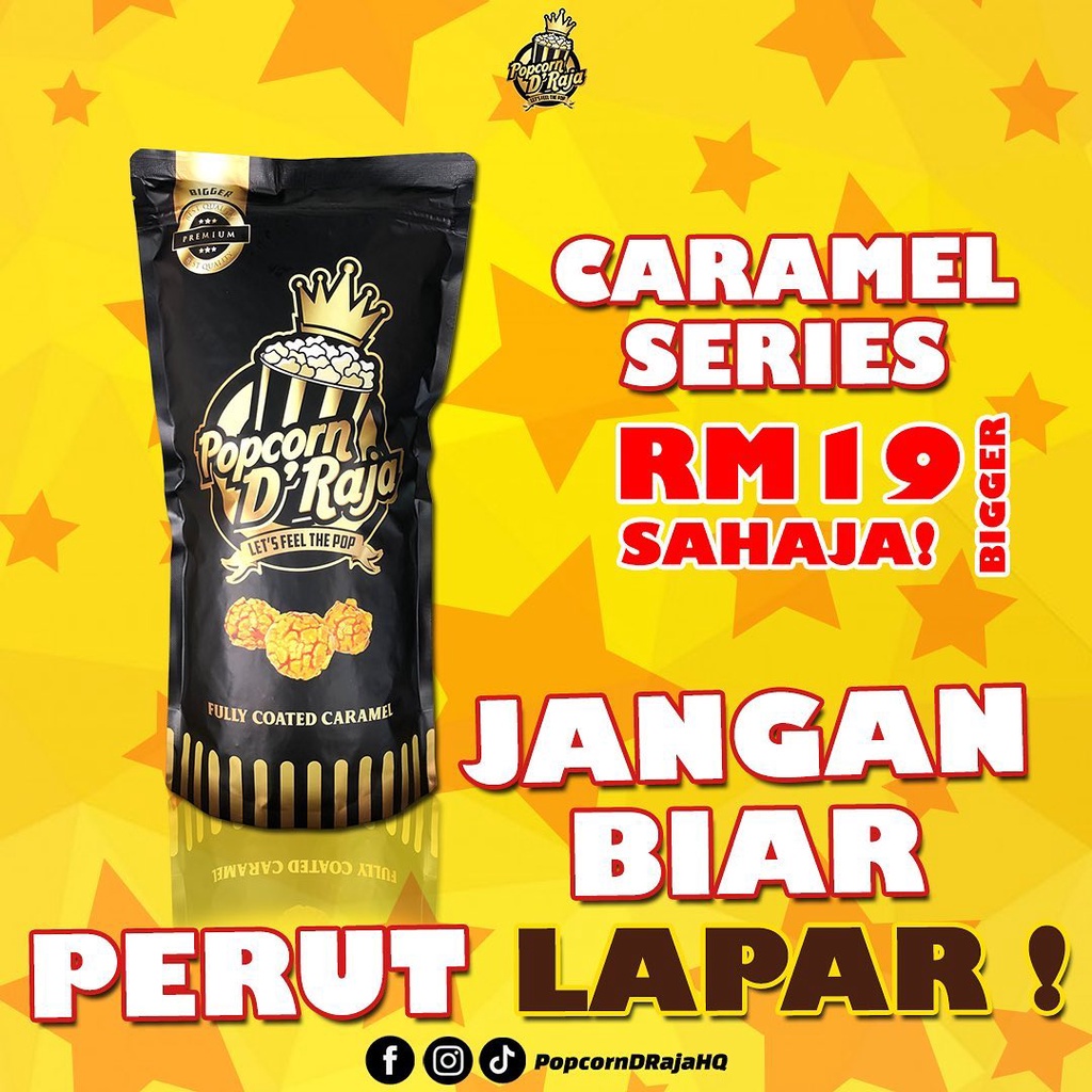 POPCORN D'RAJA MUAR (BESAR) 100% BUMIPUTERA CRUNCHY & SEDAP SIZE BIG ...