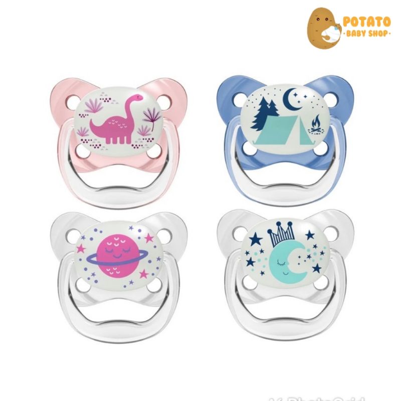 Dr Brown's PreVent Glow In The Dark Pacifier Stage 2 - Empeng Anak