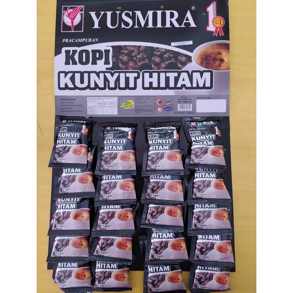 Buy Kopi Yusmira Kunyit Hitam Papan 20pek Seetracker Malaysia