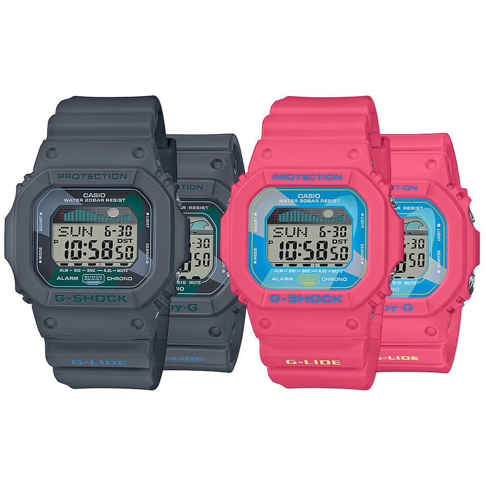 Casio G Shock Glx 5600vh 1 Glx 5600vh 4 Blx 560vh 1 Blx 500vh 4 Baby G G Lide Vintage Hawaii Surfing Series Shopee Malaysia