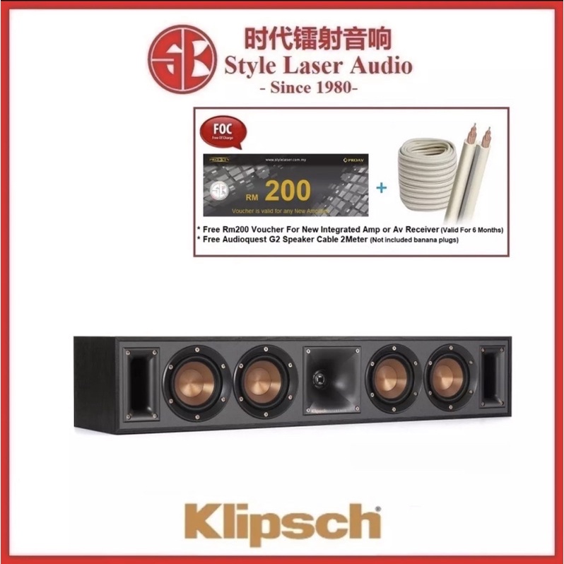 Klipsch R 34c Center Speaker Shopee Malaysia