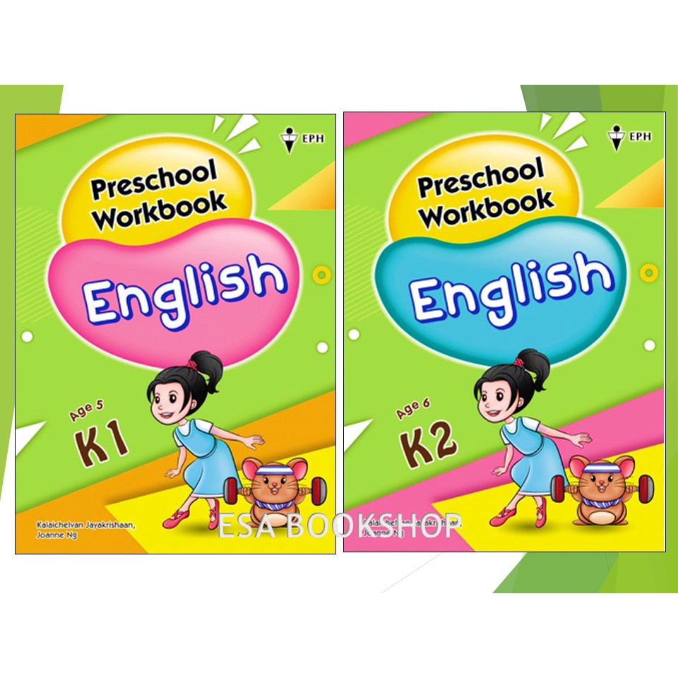 (ESA) Preschool Workbook English K1 & K2 (AGES 5) | Shopee Malaysia