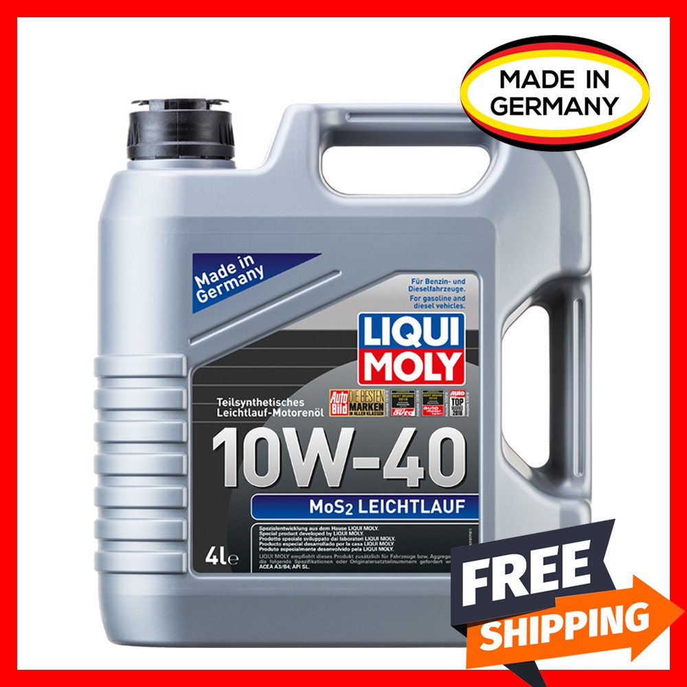 100 Original Liqui Moly Mos2 Leichtlauf 10w40 Semi Synthetic Engine Oil 4l 10w 40 Shopee Malaysia