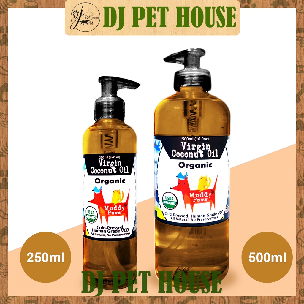 Muddy Paws Organic Virgin Coconut Oil (250ml/500ml) Shopee Malaysia