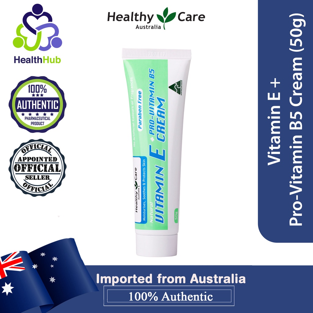 Healthy Care Vitamin E + ProVitamin B5 Cream 50g Shopee Malaysia