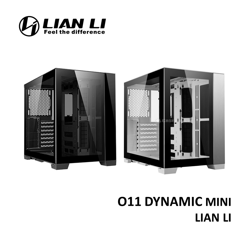 Lian Li O11 Dynamic Mini Desktop Casing Black White Snow White Shopee Malaysia