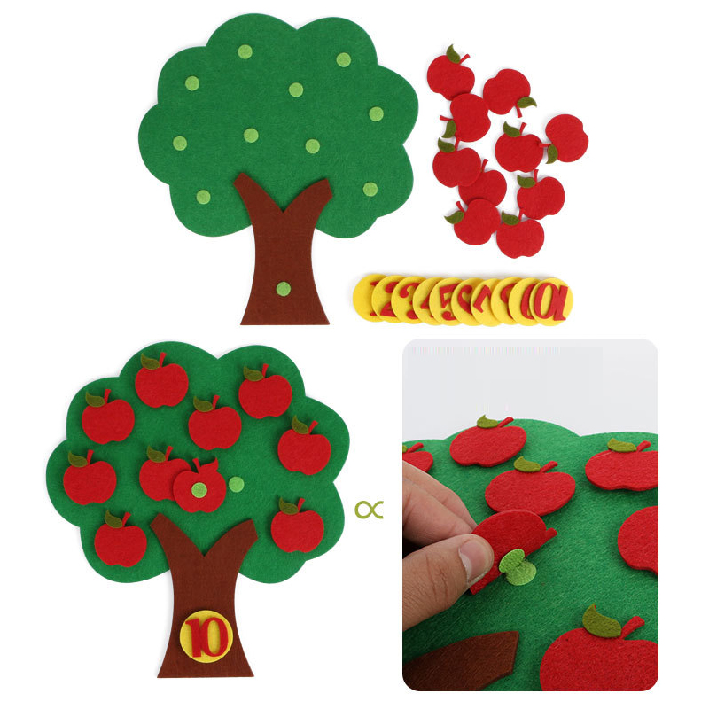 Reliable Durable Montessori Math Toys Fruit Trees Puzzles Digital Cognitive Kindergarten Teaching Aids Diy Early Lear... - Image 5