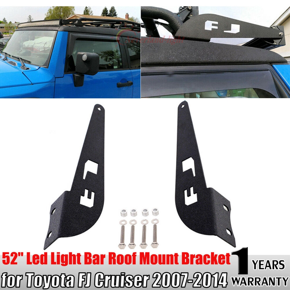 Roof Mount Bracket Holder 52 Inch Led Light Bar For Toyota Fj