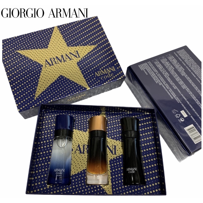 Original Giorgio Armani Code Gift Set ( 3 x 30ml ) for men | Shopee Malaysia