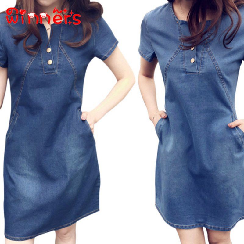 denim dress shopee