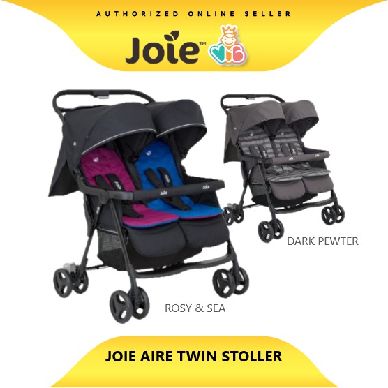 joie aire twin stroller dark pewter