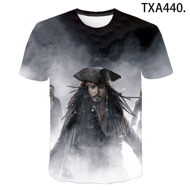 3D T Shirt Men Women Pirates of the Caribbean Tee Fashion Print Streetwear Casual Short Sleeve Tops