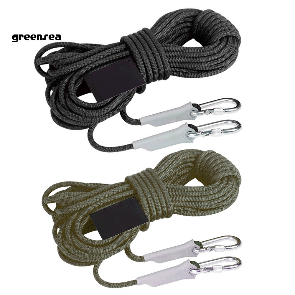 Greensea_8mm 10/15/20m Outdoor Rock Climbing Mountain Survival Safety Rescue Rope Cord