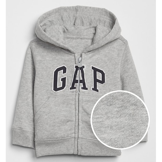 gap arch logo zip hoodie