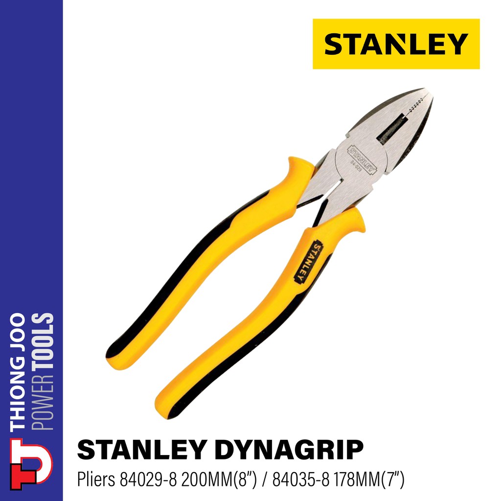 STANLEY LINESMAN PLIER COMBINATION PLIERS 7" 8" 84035 84029 Shopee