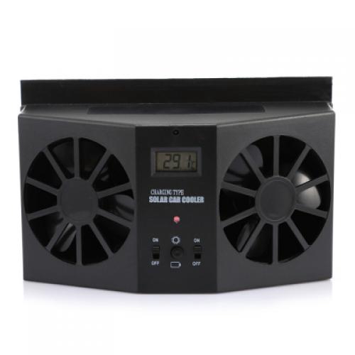 AUTO VENTILATION CAR COOLER SOLAR POWERED EXHAUST FAN (BLACK) Shopee