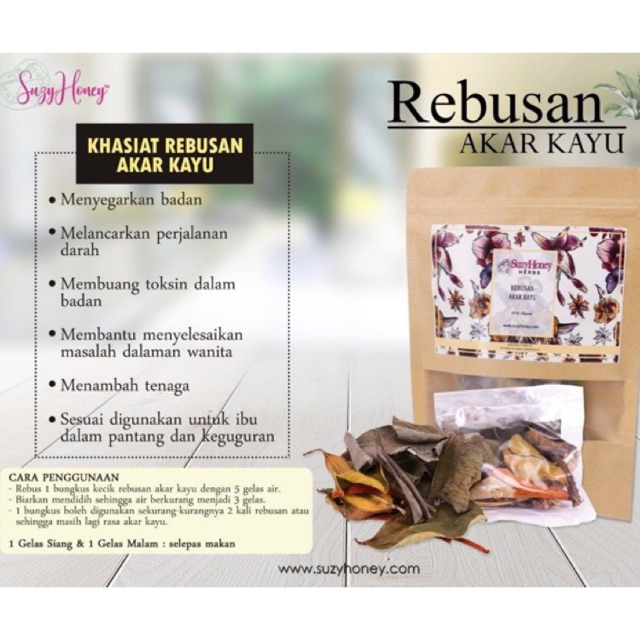 Ubat Periuk (Rebusan Akar Kayu) Suzyhoney  Shopee Malaysia