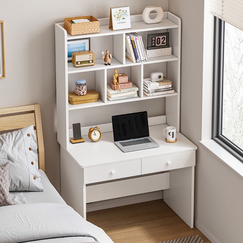 ✕Desk Bookshelf Integrated Bookcase Student Desk Study Desk Simple Rental Room Home Bedroom Economy Computer Desk