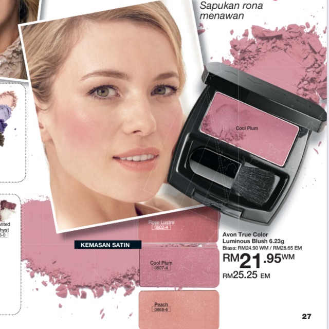 avon blush colors