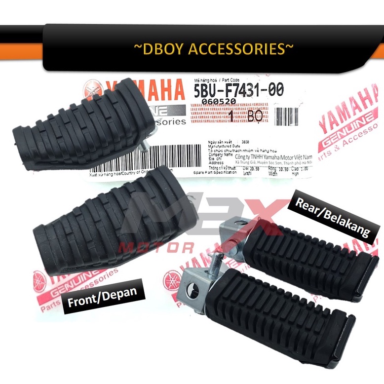 YAMAHA 125Z 125ZR Y125Z Y125ZR FRONT REAR FOOTREST FOOT REST THAI THAILAND Shopee Malaysia