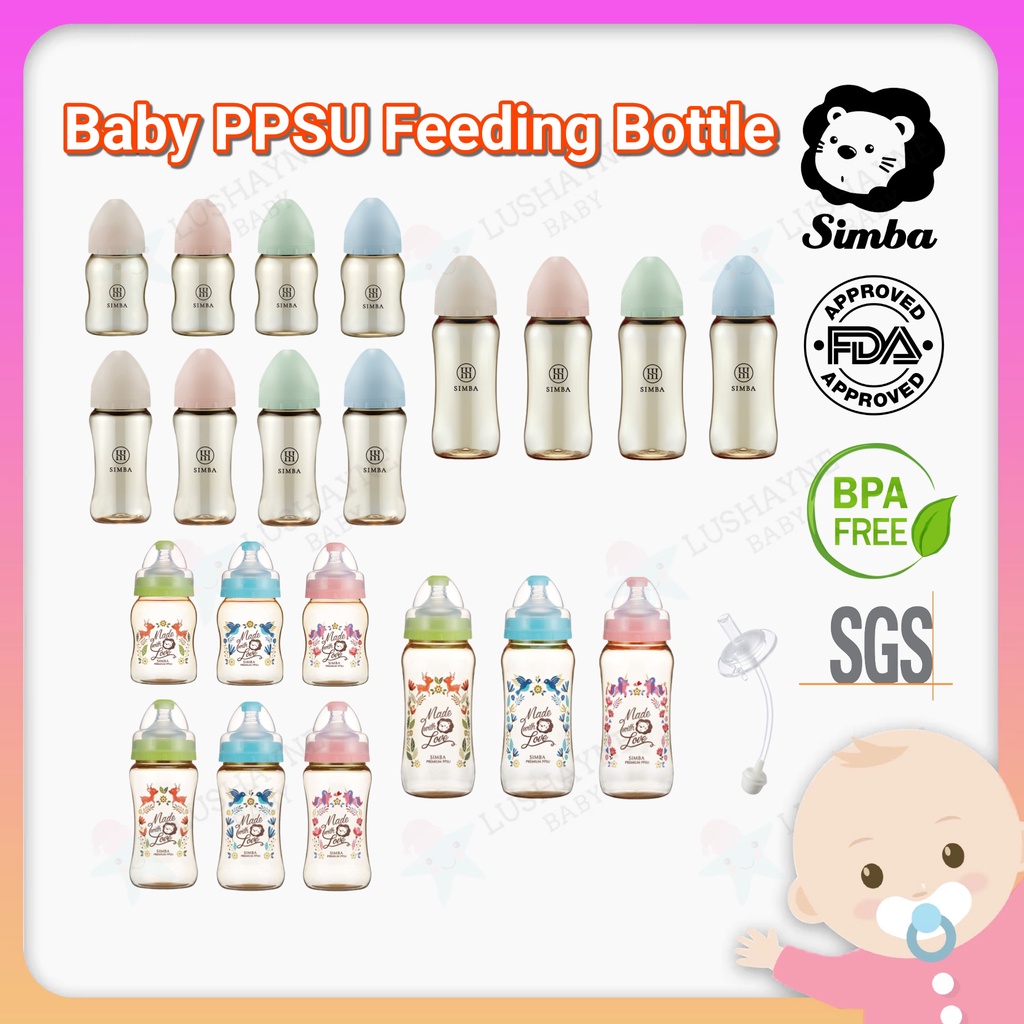 SIMBA Dorothy Wonderland Allonge PPSU Wide Neck Anti-Colic Newborn Baby ...