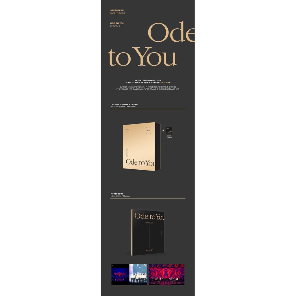 BLURAY SEVENTEEN WORLD TOUR ODE TO YOU IN SEOUL | Shopee Malaysia