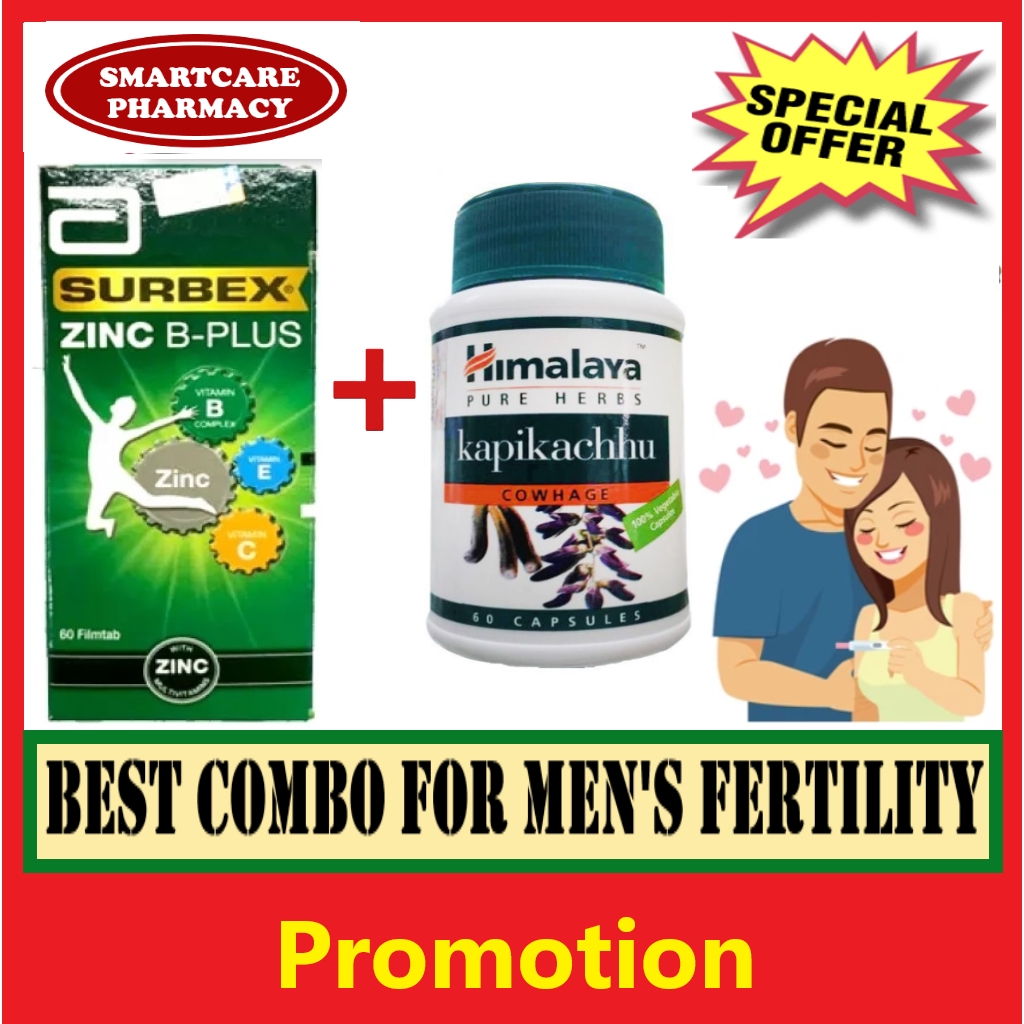 Himalaya Kapikachhu 60 capsule + Surbex Zinc BPlus 60 tablets (Set